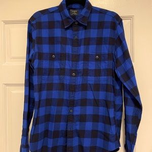 J. Crew Blue Flannel Button Up